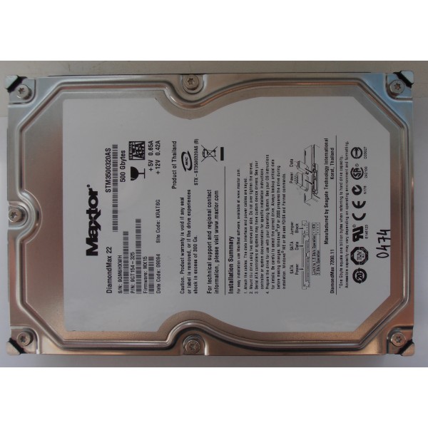 Жесткий диск MAXTOR STM3500320AS 9GT154-325 MX15 KRATSG 500gb 3.5" SATA