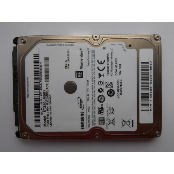 Жесткий диск Samsung ST320LM001 HN-M320MBB/ACE 2AR10001 320Gb 2.5" SATA 