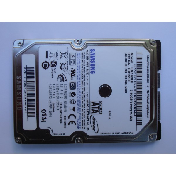 Жесткий диск  Samsung HM160HI MANGO REV.04 M5S1 HH100-08 160gb 2.5" SATA 