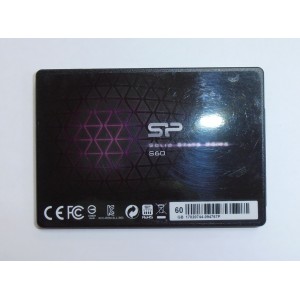  Жесткий диск SSD Silicon Power Slim S60 PS3111 60gb 2.5" SATA черный